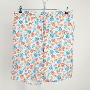 Johnnie O Swim Trunks Men Extra Large Multi Color Bamboo Umbrellas Elastic Waist